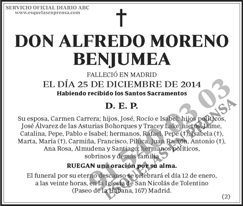 Alfredo Moreno Benjumea